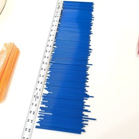 K&rsquo;NEX / Knex Micro Mini Bulk Lot &ndash; Mixed Rods Parts Orange Red Blue Purple Gray