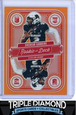 2025 Panini Donruss Elite Shedeur Sanders Rookie On Deck Orange #027/199 AA129