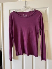 Gap Bowery Supersoft Burgandy long sleeve T Size L