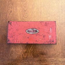 Vintage 1950s Dunlap Usa Socket Set Red Metal Box Sears Wrench Mechanic Tool Vintage 1950s Dunlap Usa Socket Set Red Metal Box Sears Wrench Mechanic Tool