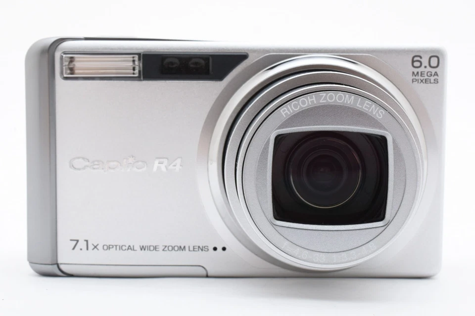 [N MINT In BOX] RICOH Caplio R4 Compact Digital Camera 6.0MP Silver From JAPAN - Image 3 of 4
