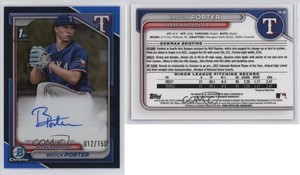 2024 Bowman Chrome Prospect Auto Blue Refractor /150 Brock Porter #CPA-BP Auto