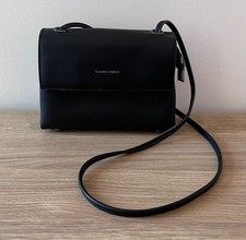 Claudia Canova Small Black Faux Leather Shoulder Bag