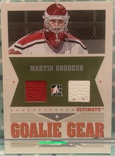 MARTIN BRODEUR 2005-06 In The Game Ultimate Memorabilia Goalie Gear Relics