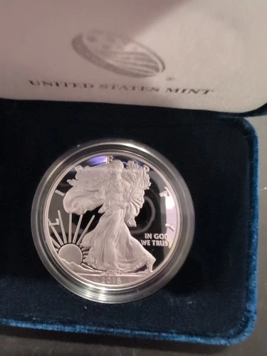 2016-W Proof U.S. Mint American Eagle One Ounce Silver Coin in OGP