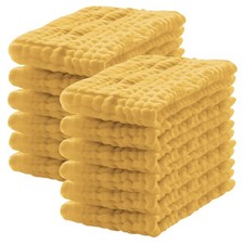 12 PCS Muslin Burp Cloths 100 Cotton Extra Soft Absorbent Honey 20x10 Inch