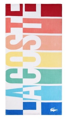 LACOSTE STRANDTUCH - KALEIDOSCOPE SIGNATURE BAUMWOLLE STRANDTUCH 36''x72'' LARGE