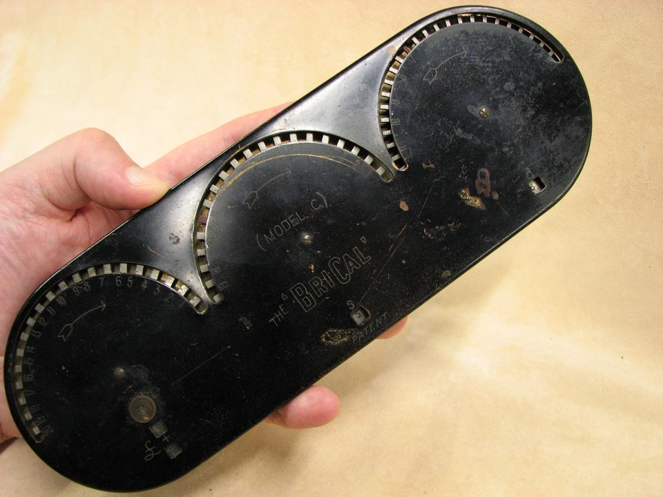 Rare Model C BriCal money calculating machine in case, circa 1910. - Image 4 of 4