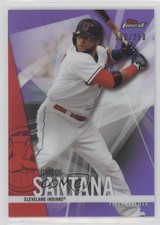 2017 Topps Finest Purple Refractor 190/250 Carlos Santana #17 t5e