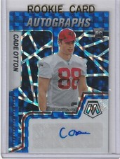 Cade Otton 2022 Panini Mosaic Blue Prizm Rc Auto (74/99)