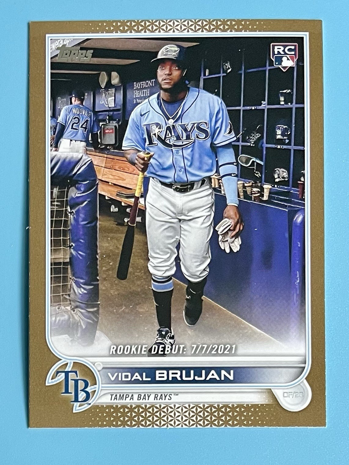 2022 Topps Update Vidal Brujan Rookie Debut Gold /2022 #US8 RC Tampa Bay Rays