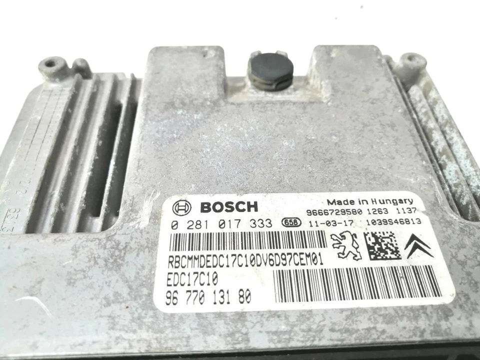 Peugeot 207 2011 Diesel Engine Control Unit Module 0281017333 68kW EIR9215 - Image 3 of 3