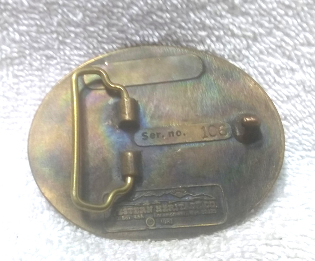 Beaverhead National Forest Solid Brass Buckle Wes… - image 7