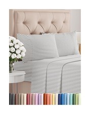 King Size 4 Piece Sheet Set - Comfy Breathable Cooling Bed Sheets Set - Hote...