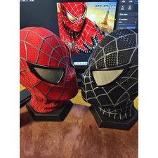Tobey Maguire Spider Man Handmade 1:1 Hood Mask 3D Headwear Wearable Cosplay New