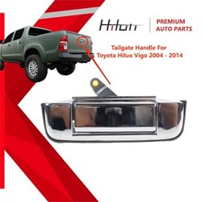 Chrome Tailgate Handle Rear Door Latch for Toyota Hilux 2004-2014