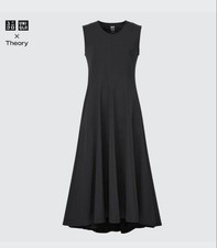 UNIQLO x Theory Black Sleeveless Dress M Women's Fashion