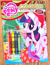 My Little Pony Coloring  Activity Book 2014 Christmas Winter Stickers Crayons