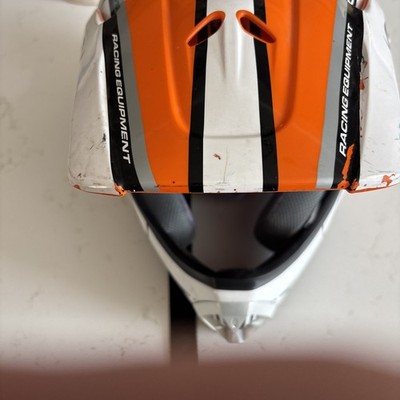 KBC Moto X Helmet Moto Design Size S Black/Silver 