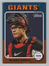 Blake Sabol 2024 Topps Heritage Chrome #/699 San Francisco Giants