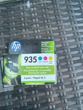 HP 935 Color Ink Cartridges 3-Pack Cyan Magenta Yellow Genuine OEM EXP OCT 2022