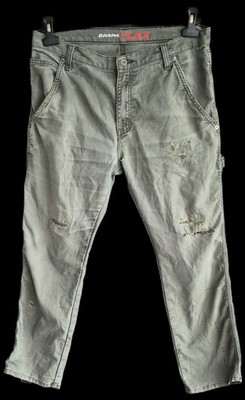 Dickies  Flex Destroyed  Hose Gr.34/30 -Work- Grün