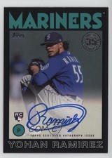 2021 Update 1986 Topps Baseball Black 52/199 Yohan Ramirez #86B-YR Auto 16tx