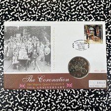 2003 Eastern Caribbean States Elizabeth II 50th $1 Dollar F.D.C Set Lot#B3148