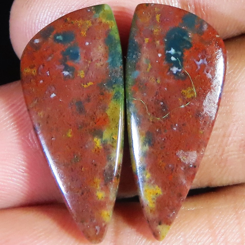 Rhodochrosiet natuurlijke peervorm cabochon losse edelsteen voor het maken van sieraden, rodochrosiet cabochon, platte achterkant 14 kt. 25 x 13 x 5 mm T-3392 - Nederland