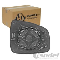 Diederichs Spiegelglas Beheizt Links Passend FüR Dacia Duster Logan Sandero Rena