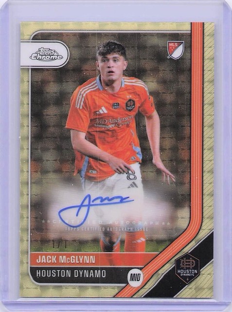 2026 Topps Chrome MLS Jack McGlynn #CA-MY Superfractor Auto 1/1 SSP Stoke City
