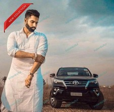 Solid Plain Traditional Shirts Top Shirt Solid Mens Wear Cotton White Kurta