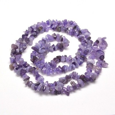 Amethyst Edelstein Chip Perlen 8-5 mm 250+ Premium Qualität Schmuckherstellung Strang UK
