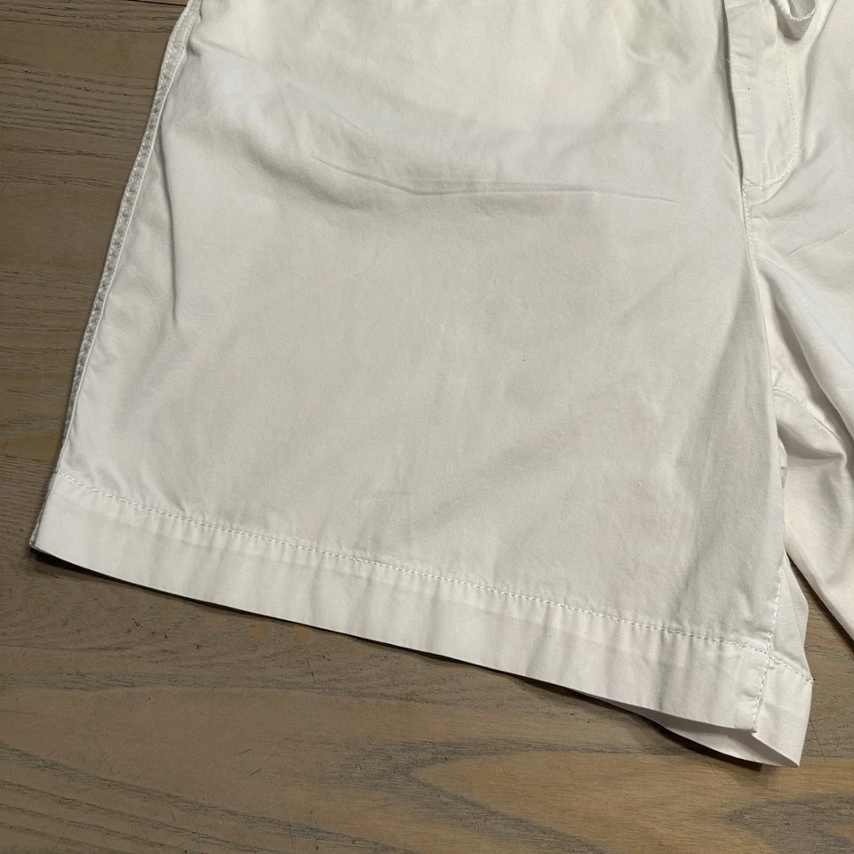 Pantalones cortos blancos Lauren Ralph Lauren Jeans Co para mujer 16 con cordón entrepierna de 7” Foto 3 de 4