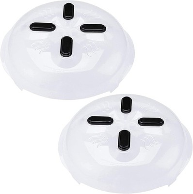 12-Inch BPA-Free Magnetic Microwave Splatter Cover, 2-Pack - Safe & Easy Storage