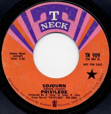 Privilege - Sojourn / Purple Dog - Used Vinyl Record 7 - Promo - G8100z