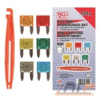 BGS Mini Sicherungs Sortiment KFZ Sicherungen 5-30A Flachsicherung Auto 121 TLG