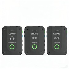 LEKATO Wireless in Ear Monitor System 2.4GHz Transmitter  2 Receiver for Band