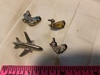 McDonnell Douglas DC-10 DC-9 Cartoon Plane Pin Silver Plane Aircraft — photo 2