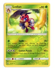 Ledian 10/147 Burning Shadows Reverse Holo Rare