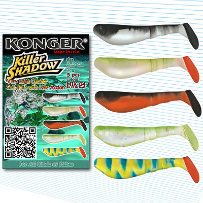 Angeln Softköder Köder Kopyto 5,5cm 2'' Drop Shot Shad Maden Micro Jigkopf Barsch