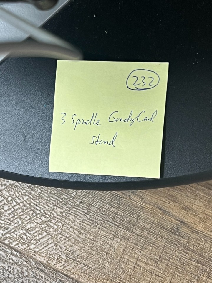 Greeting Card Rack with 3 spindles 52