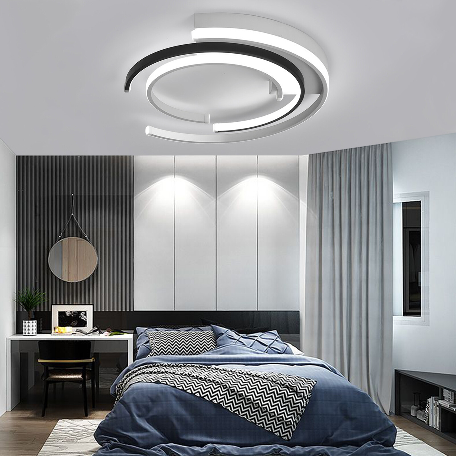 19-Inch Modern LED Acrylic Ceiling Light for Kids Room 52W Cool White