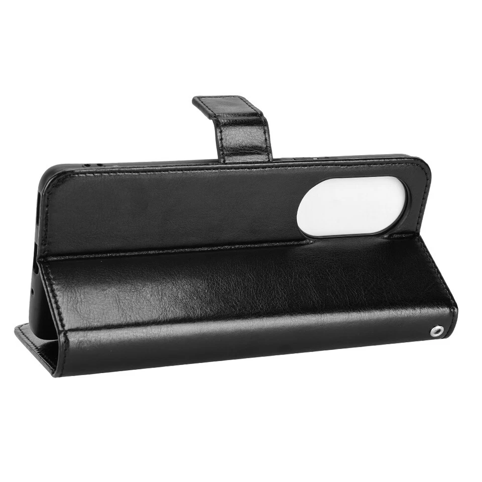 For Huawei Nova 9 SE, Shockproof Classic Leather Wallet Card Soft Stand Case - Image 4 of 4