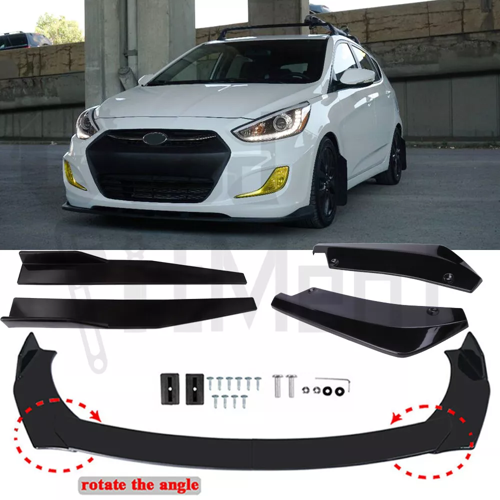 For Hyundai Accent Elantra Side Skirt Splitter Front Bumper Lip