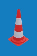 10 x Warnleitkegel, Leitkegel, Pylon, Lübecker Hüttchen, Warnkegel, 750 mm, PVC