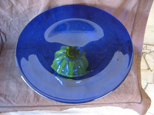 Très belle grande coupe tri colore en verre de Murano vers 1960 - Imagen 8 de 11