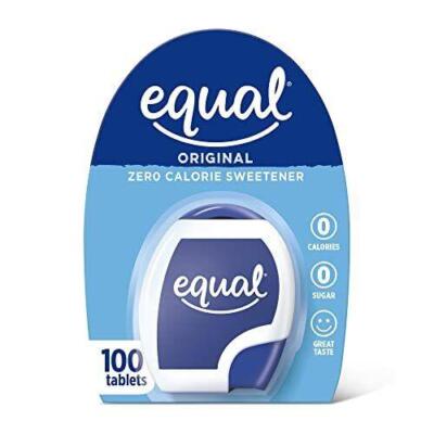 Equal 0 Calorie Sweetener Tablets Aspartame and Acesulfame-k Sweetener Sugar ...