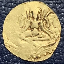 Kalachuris of Tripuri Gold 4 1/2 Masha Gangeya Deva ca 1015-1040 Earlier Style