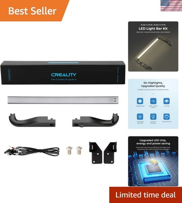 Energy-Saving LED Light Bar Kit for Ender 3 V3 SE 3D Printers - Bright & Soft